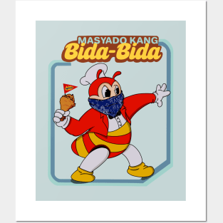 RETRO CUTE ANGRY JOLLIBEE SPICY CHICKEN JOY Posters and Art